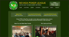 Desktop Screenshot of nevadapokerleague.com